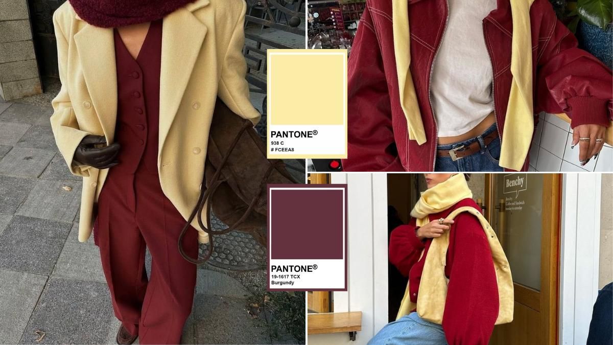 butter yellow + borgoña