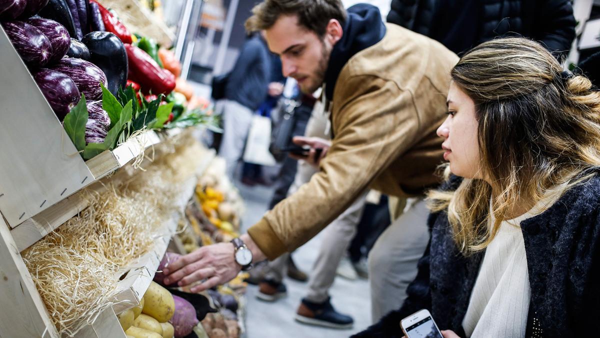 Un estand de verduras ecológicas en la pasada edición de Gastronomic Forum Barcelona.