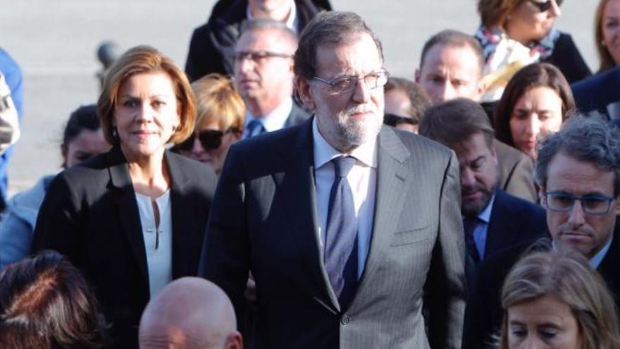 Rajoy: "Fue un enorme honor ser su amigo. Y por eso estoy aquí como muchos otros militantes de mi partido"