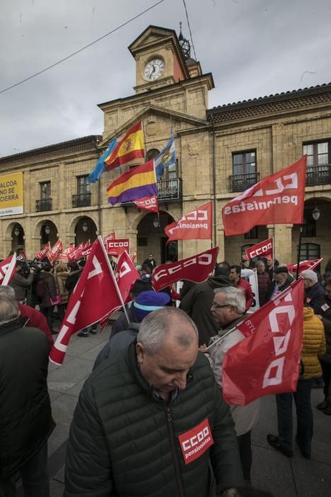 Manifestación de pensionistas en Asturias