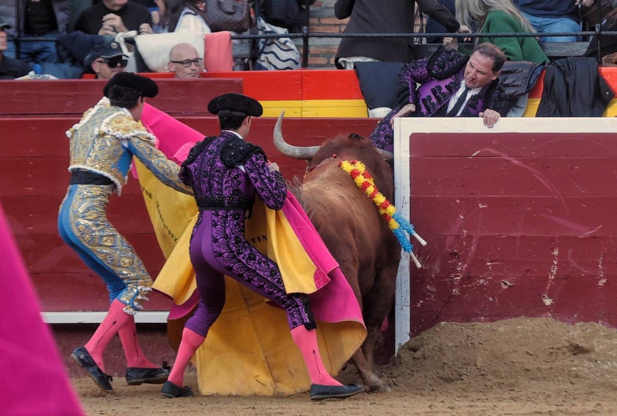Tarde de toros de Santiago Domecq en la Feria de Fallas con Perera, Víctor Hernández y Marco Pérez