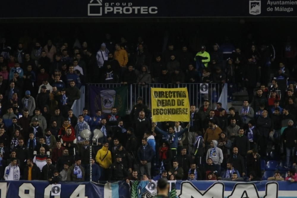 Partido del Málaga CF y la Ponferradina en La Rosaleda.