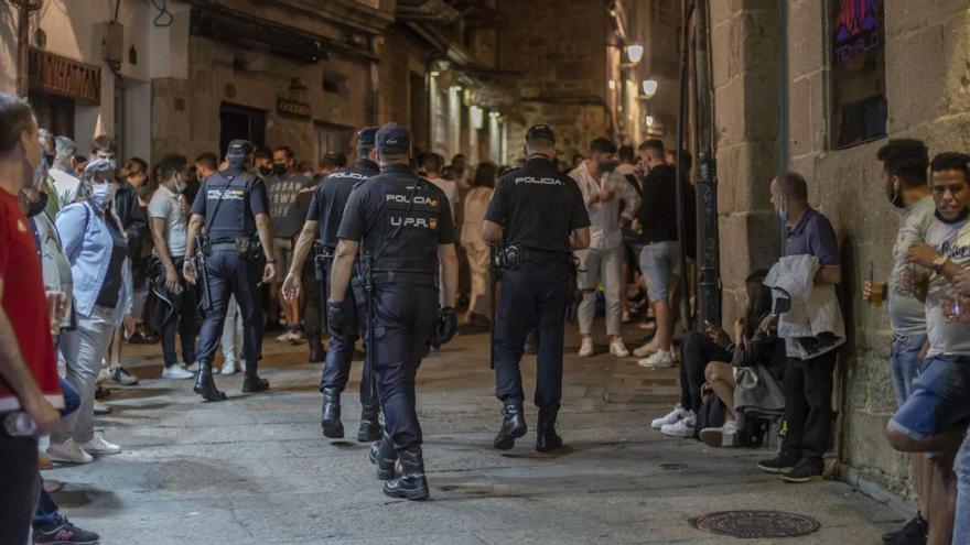 Zona de marcha en el casco histórico de Ourense. | Brais Lorenzo