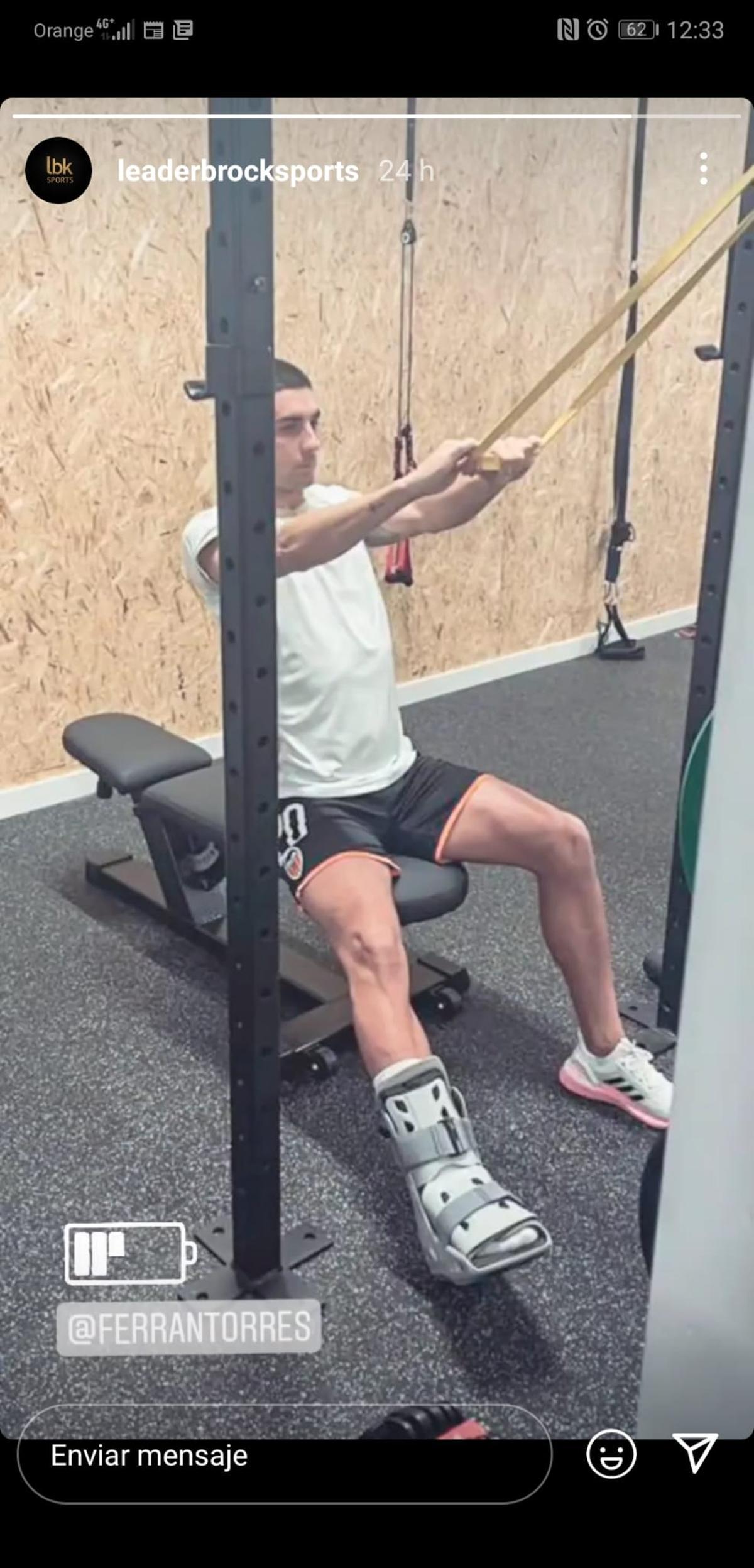 Ferran en el gimnasio