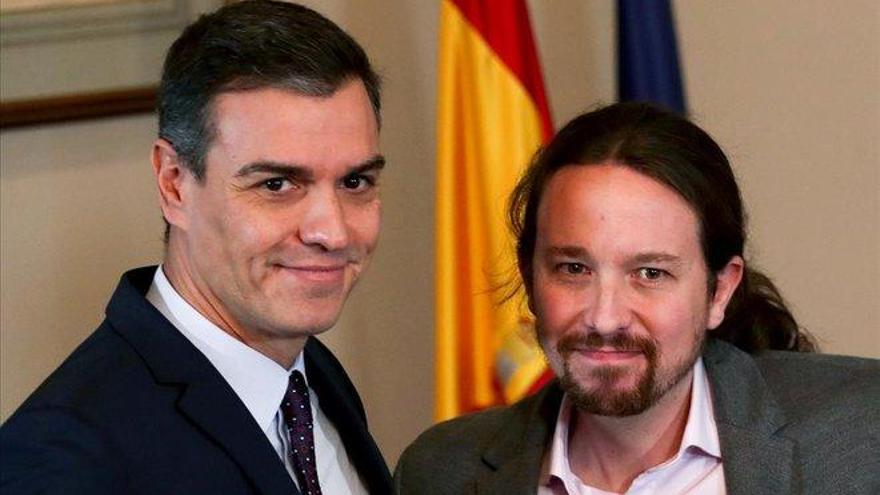 Sánchez e Iglesias pactan la &#039;derogación&#039; parcial de la reforma laboral y una reforma fiscal a las rentas altas