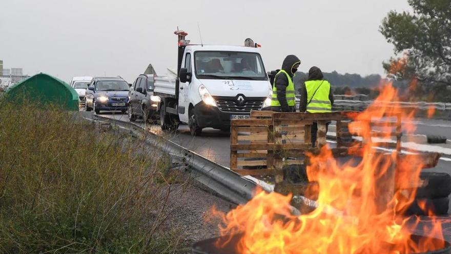 Protesta al peatge sud de l&#039;A9 a Perpinyà