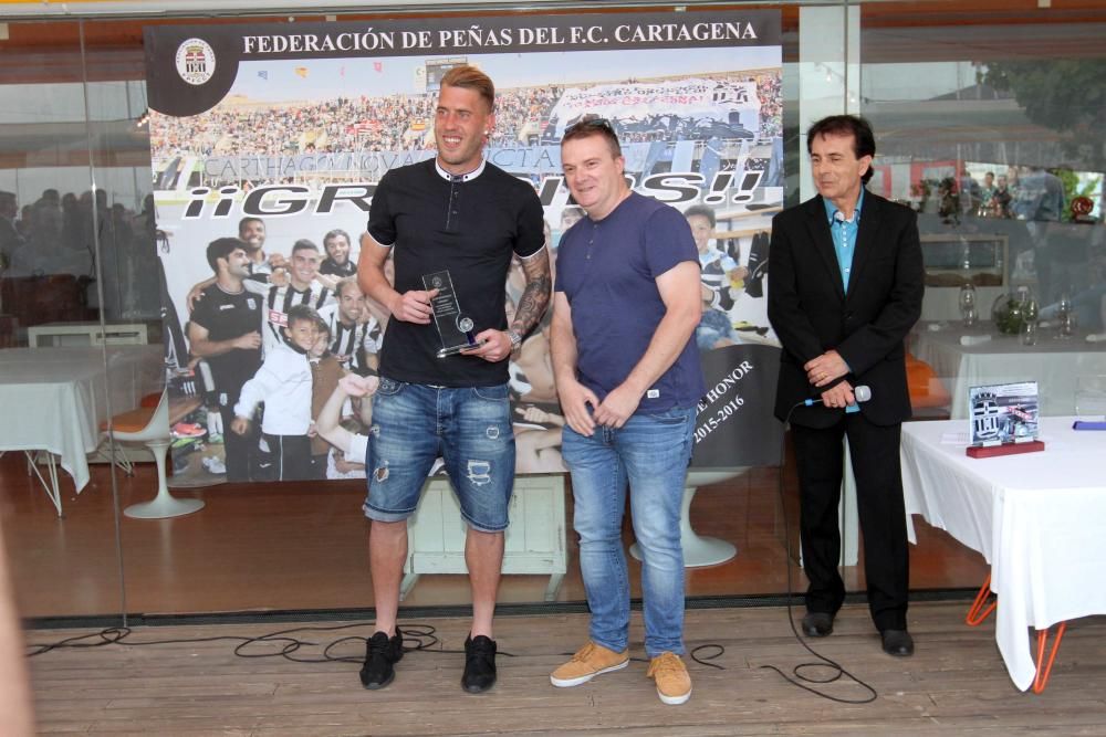 La Federación de Peñas del FC Cartagena ha elegido a Sergio Jiménez como mejor jugador de la temporada