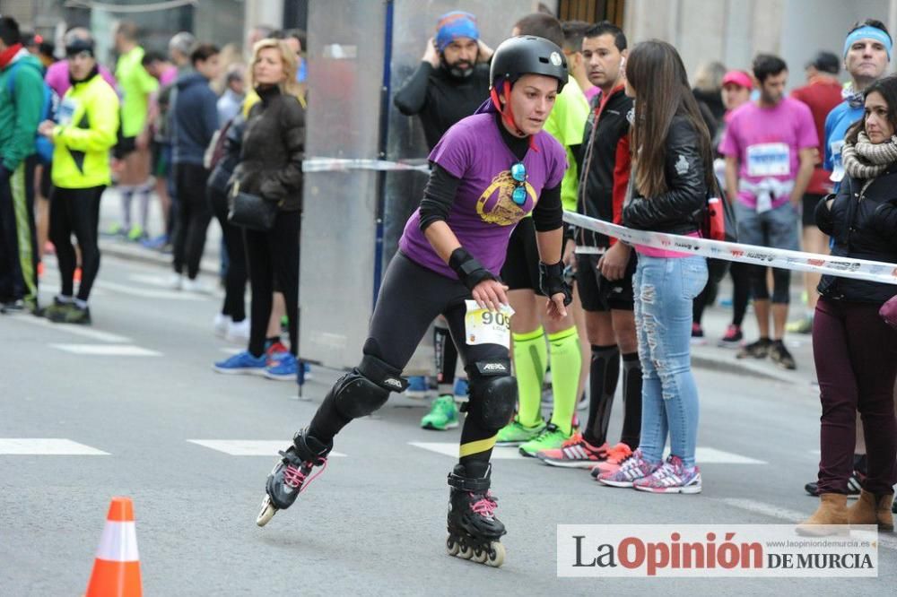 Murcia Maratón. Patinadores en carrera