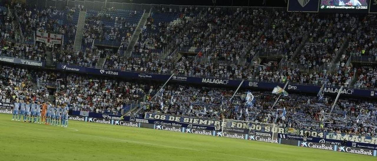 21.807 personas acudieron al Málaga CF - UD Las Palmas.