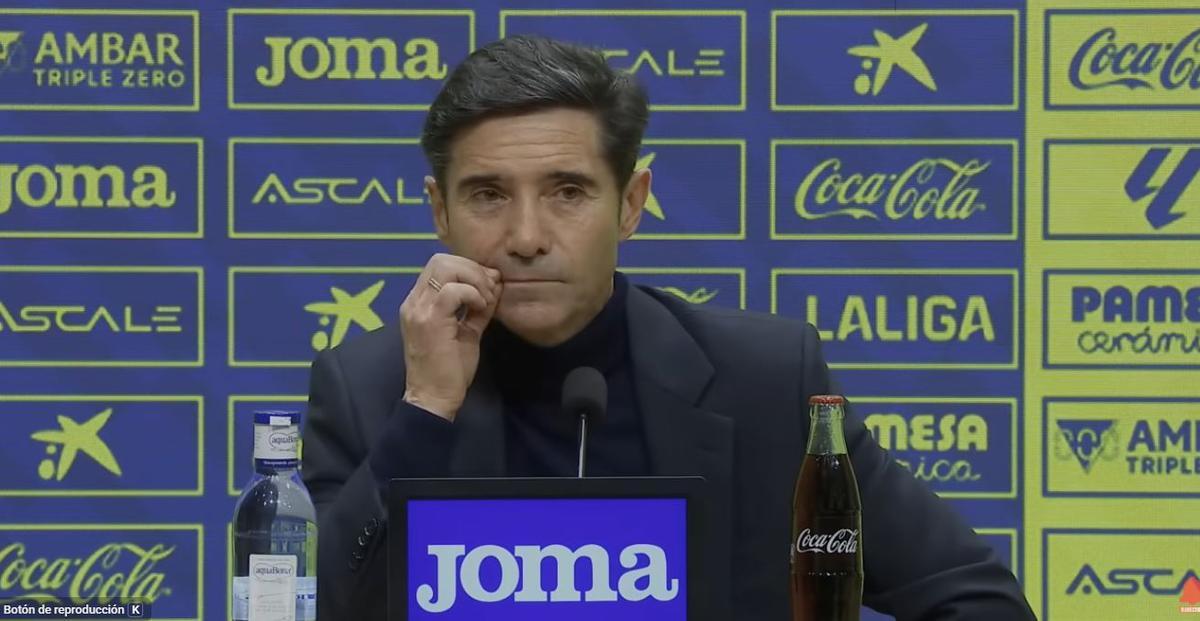 Marcelino, tras ser preguntado por el arbitraje.