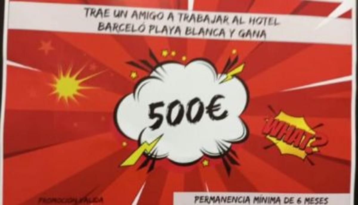 Imagen de la campaña lanzada por el Hotel Barceló Playa Blanca entre sus trabajadores.