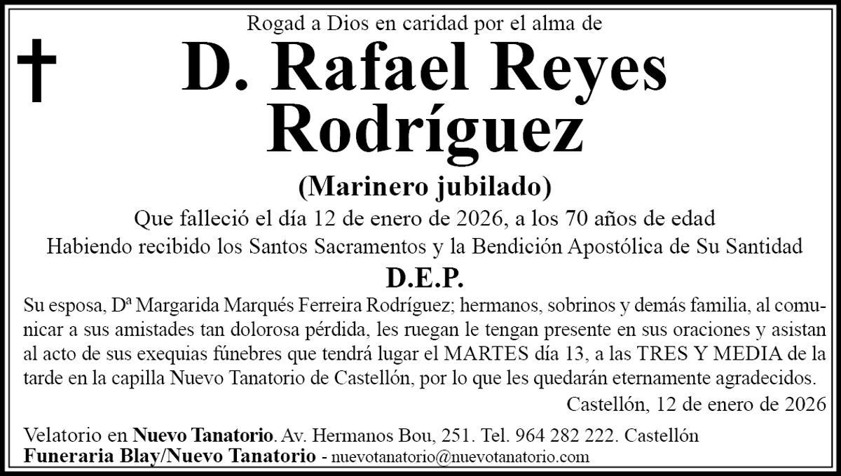 D. Rafael Reyes Rodríguez