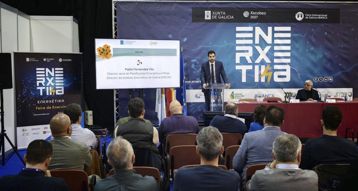 Pablo Fernández Vila inauguró el VI Foro da Biomasa de Galicia.