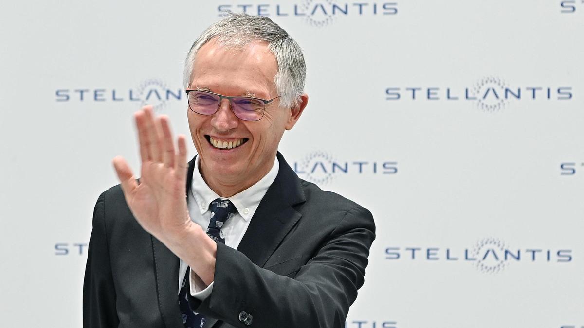 El CEO de Stellantis, Carlos Tavares, en un acto en Turín este mes.