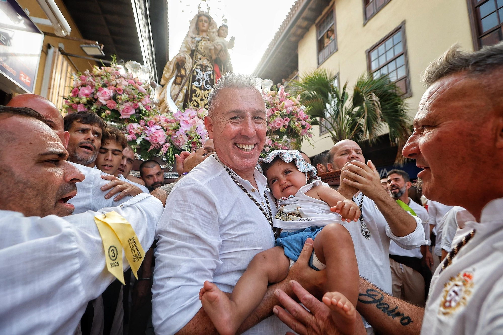 Embarcación de la Virgen del Carmen en el Puerto de la Cruz.