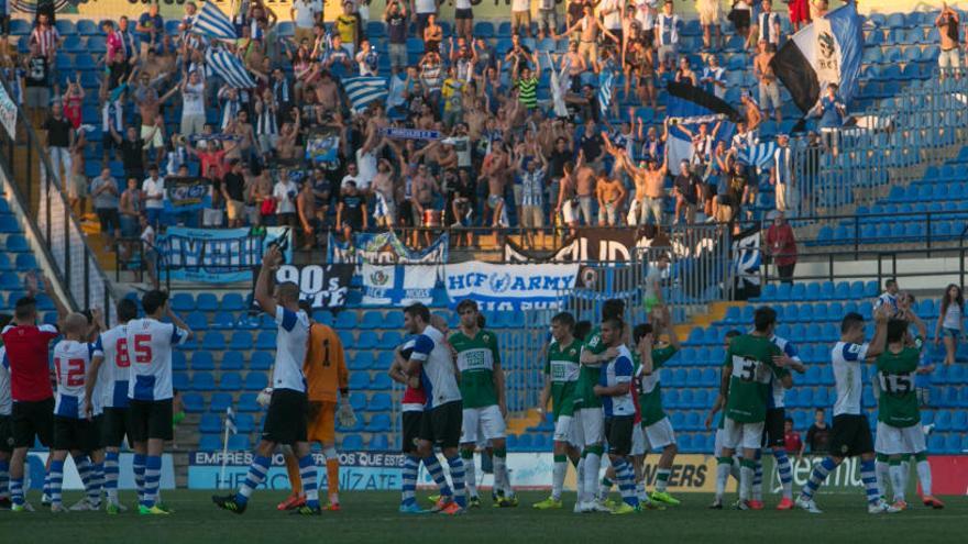 Imagen de un Hércules-Elche disputado en el Rico Pérez