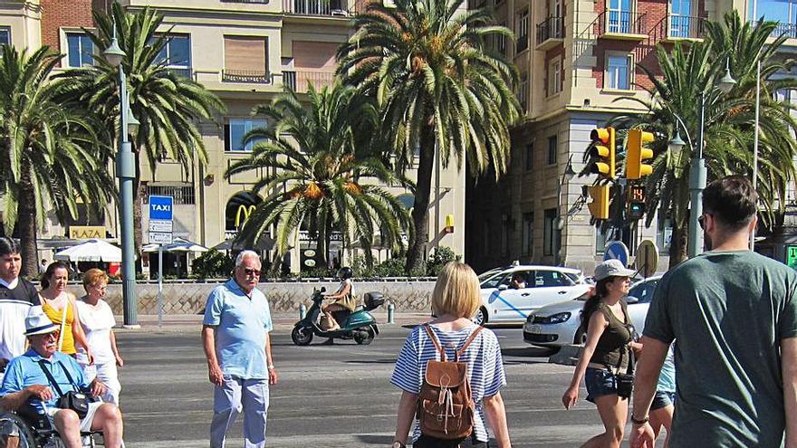 Turistas en el Centro Histórico.