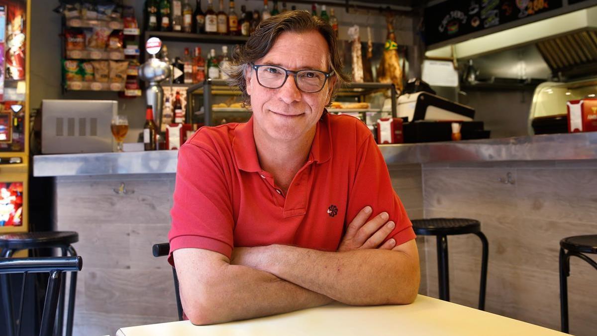 BARCELONA 31 07 2018 El actor Alex Casanovas elige el Bar Timon para el museo imaginario de On Barcelona          FOTO   ALVARO MONGE