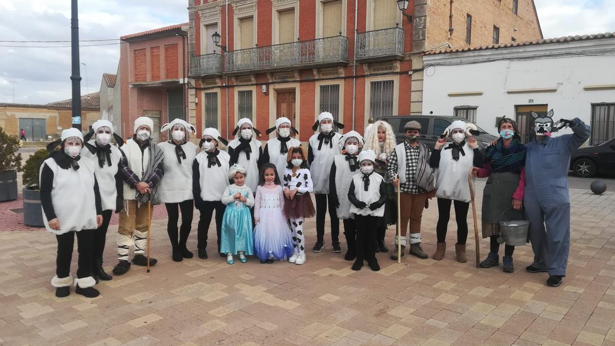 Recreación de la trashumancia en Fuentelapeña