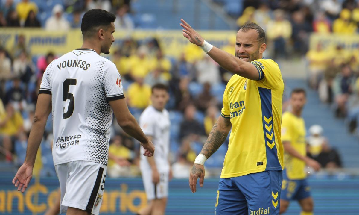 Jesé Rodríguez, en un lance del último pulso contra el Ceuta.