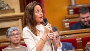 La consellera de Educación, Ester Niubó, este miércoles en el Parlament.