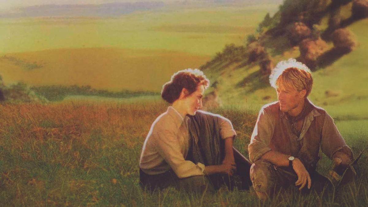 Meryl Streep y Roberd Redford en ‘Memorias de África’.
