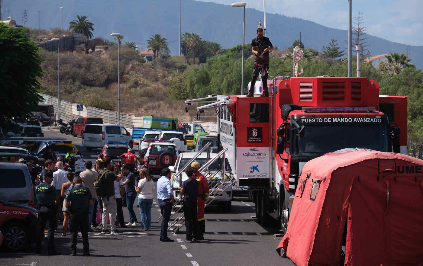 Reactivación del incendio en Santa Úrsula, en el norte de Tenerife