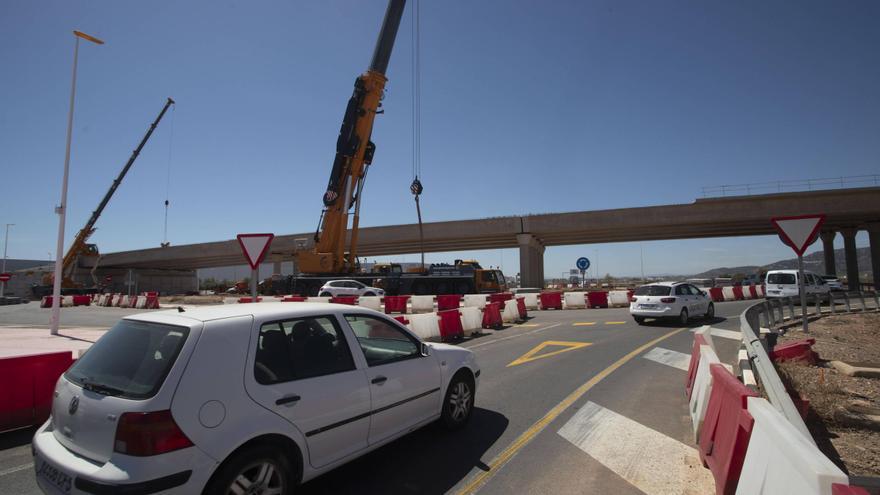 Así avanza la obra que agilizará el tráfico industrial de Sagunt