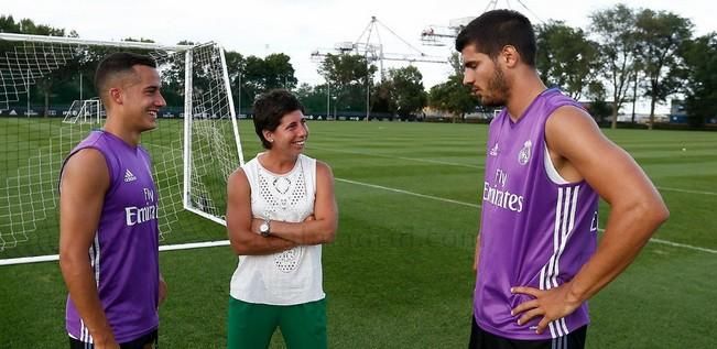 Carla Suárez visita al Real Madrid en Montreal