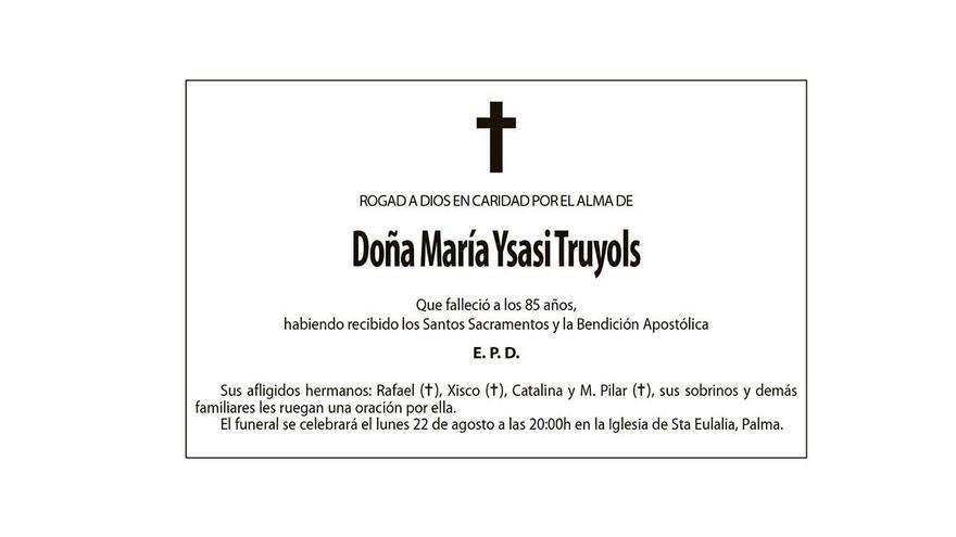 María Ysasi Truyols