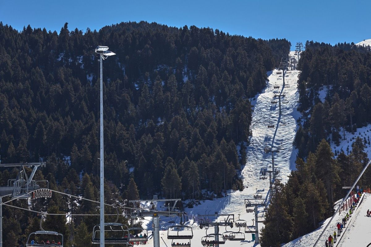 La estación de esquí de Masella en el Pirineo Catalán