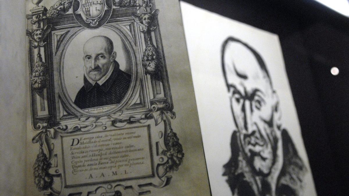 La programación de noviembre de la Fundación Cajasol en Córdoba se inicia el día 10 con la programación con una charla titulada 'Góngora y el 27. Claves de un vínculo inmarcesible'. En la imagen, un retrato de Luis de Góngora junto a un grabado del poeta, realizado por Picasso, que se guardan en la Biblioteca Nacional.