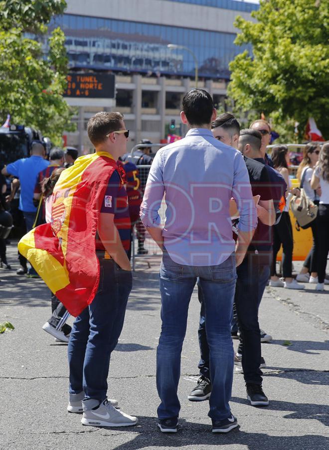 La fan zone del FC Barcelona en Madrid