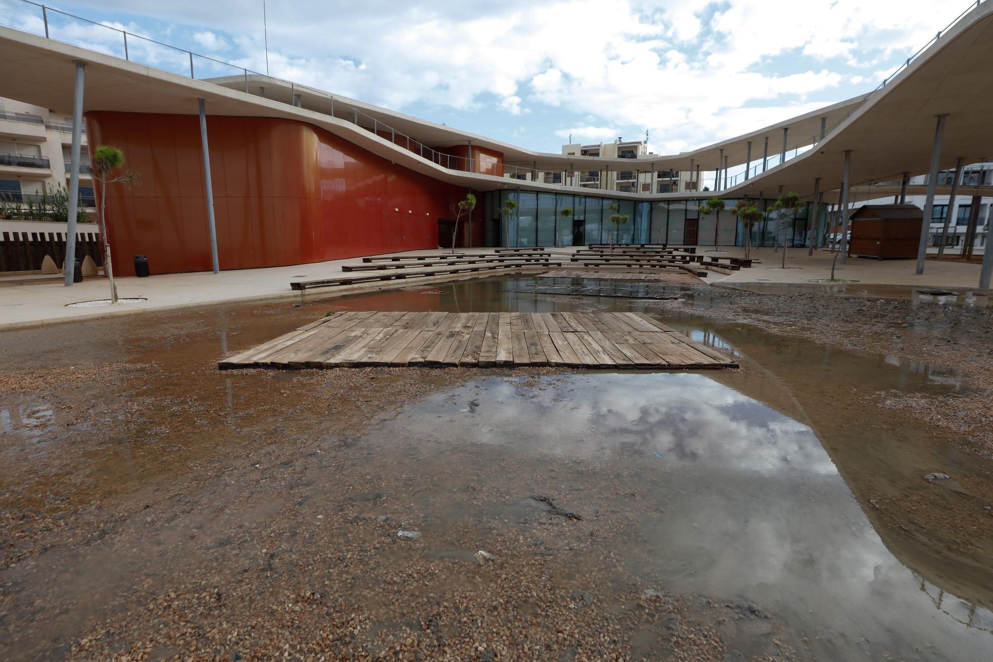 Vertido de aguas fecales en el auditorio de Caló de s'Oli