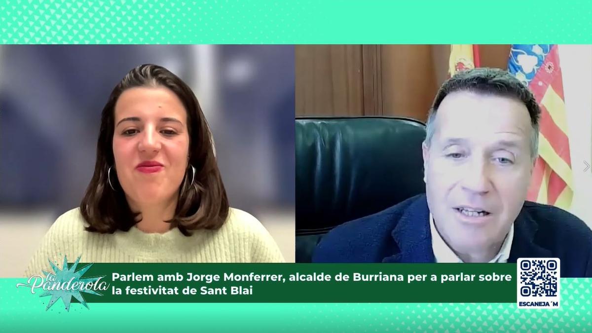La Panderola entrevista a Jorge Monferrer, alcalde de Burriana, sobre las fiestas de Sant Blai
