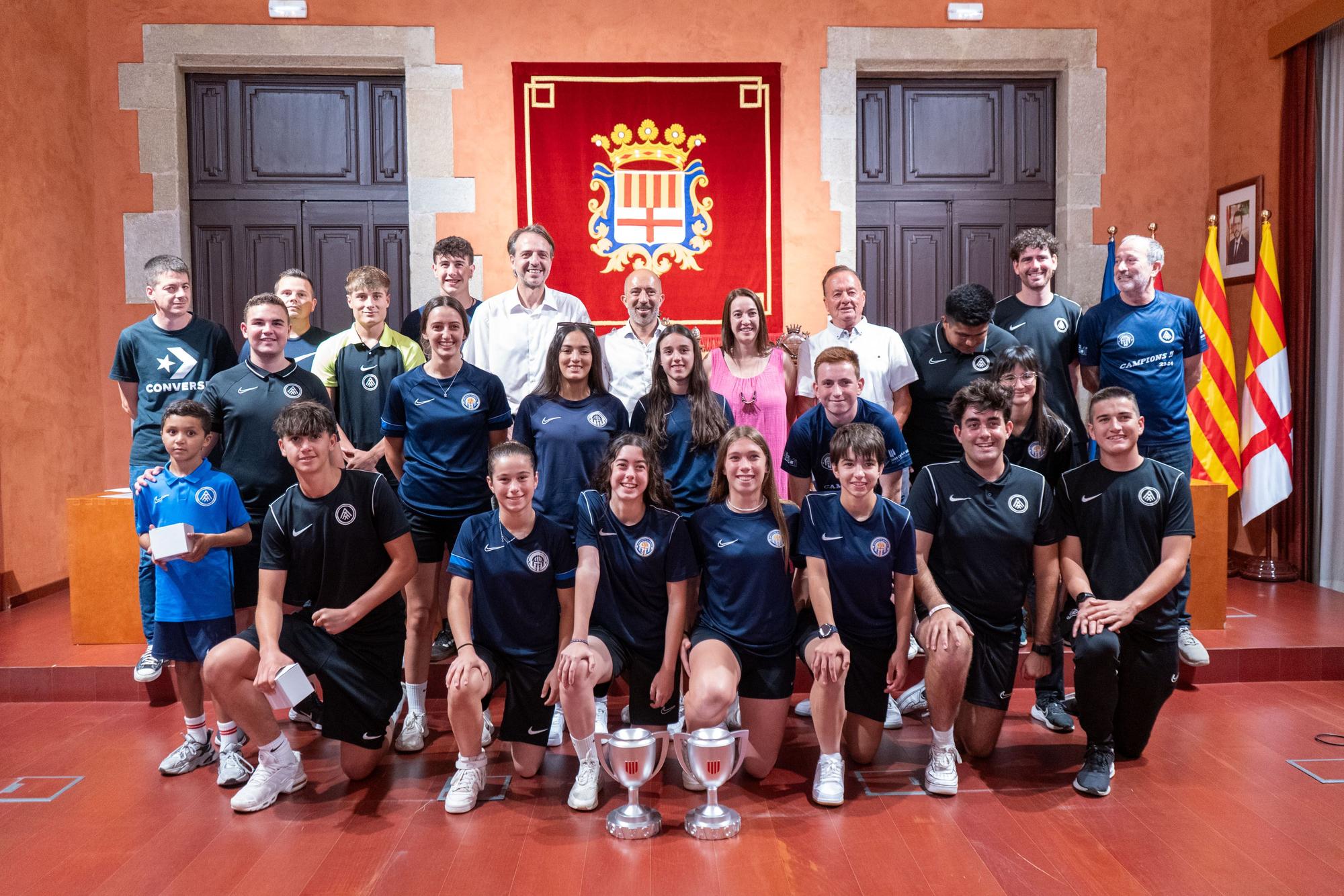 Recepció de l&#039;Ajuntament als equips del Club Gimnàstic de Manresa