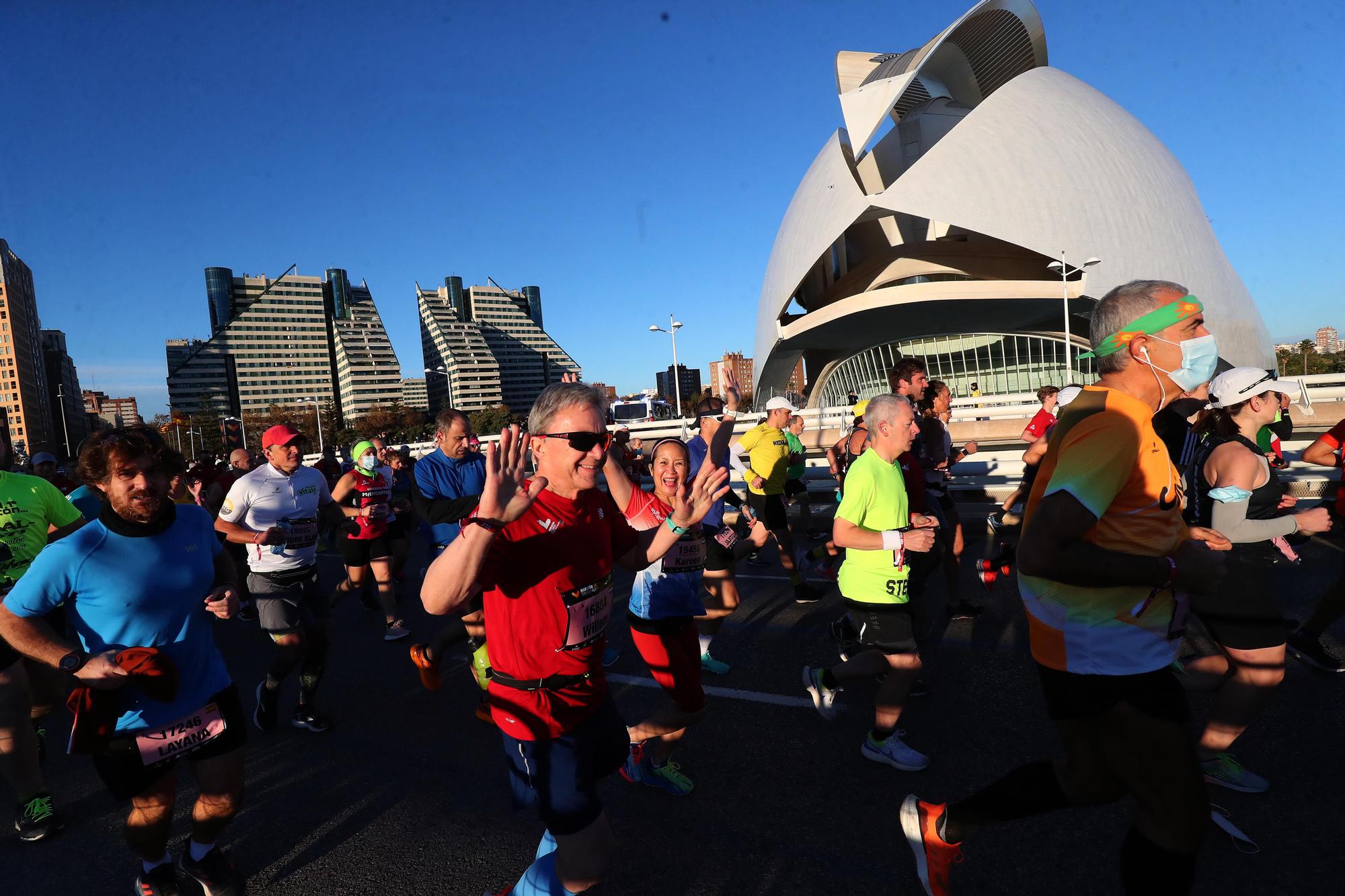 Salida del Maratón Valencia 2021