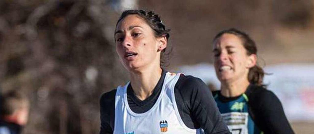 Solange Pereira, durante el Cross Internacional de Soria. // @sportmedia