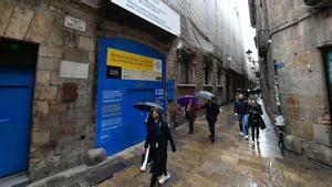 Restauración de la fachada del museo Picasso en la calle Montcada