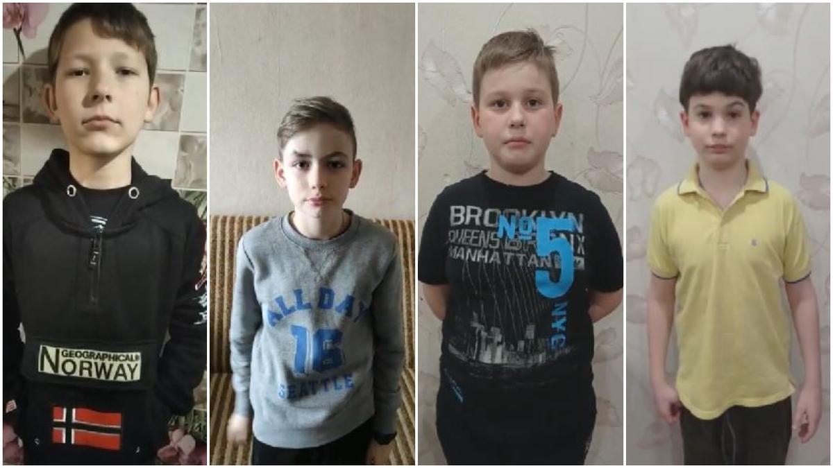 Menores ucranianos de la región de Donbass acogidos por familias valencianas, piden paz