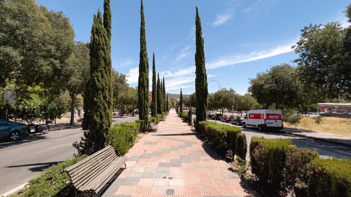 Avenida de la Hispanidad, una de las principales arterias de la ciudad.