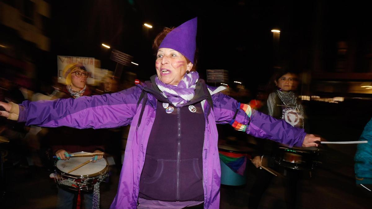 Un momento de la manifestación en Avilés del pasado 25N.