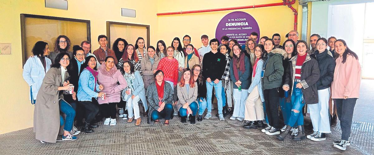 Punto violeta en la Facultad de Medicina y Enfermería.