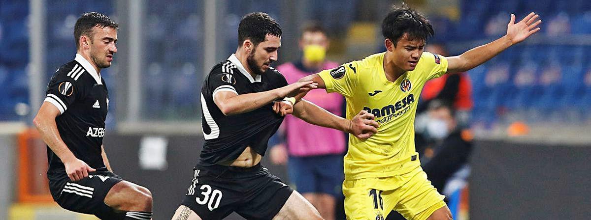 Una imagen del Qarabag-Villarreal que se jugó en Estambul