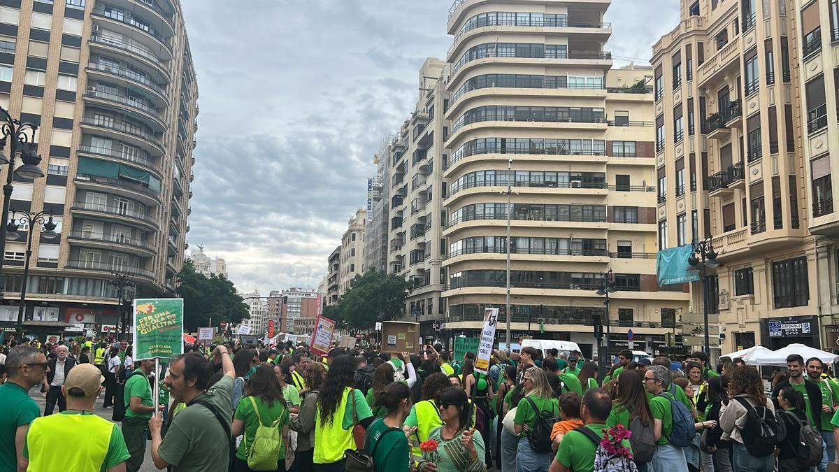 Concentración en San Agustín.