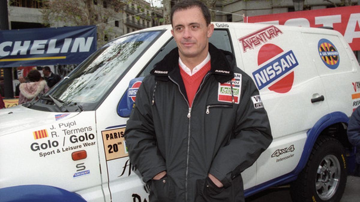 Jordi Pujol Ferrusola, en 1997, en la salida del Rally París-Dakar.