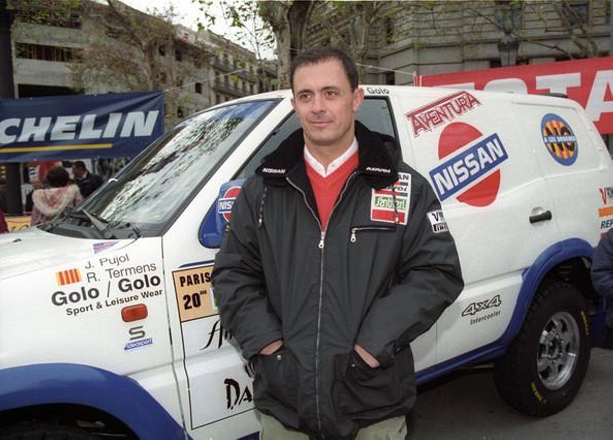 Jordi Pujol Ferrusola, el 1997, en la sortida del Ral·li París-Dakar.