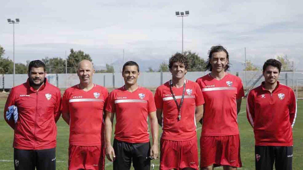 Francisco Rodríguez y su nuevo cuerpo técnico en el Huesca