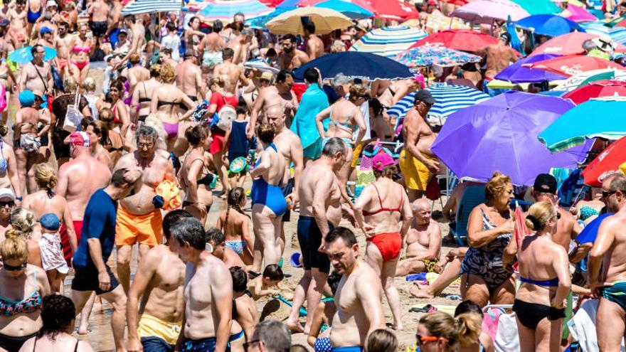 Benidorm disfruta de una alta ocupación estos días.