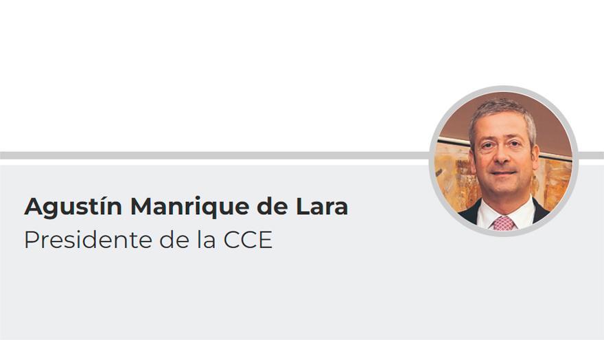 Agustín Manrique de Lara, Presidente de la CCE